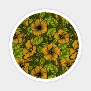 Yellow hibiscus Magnet